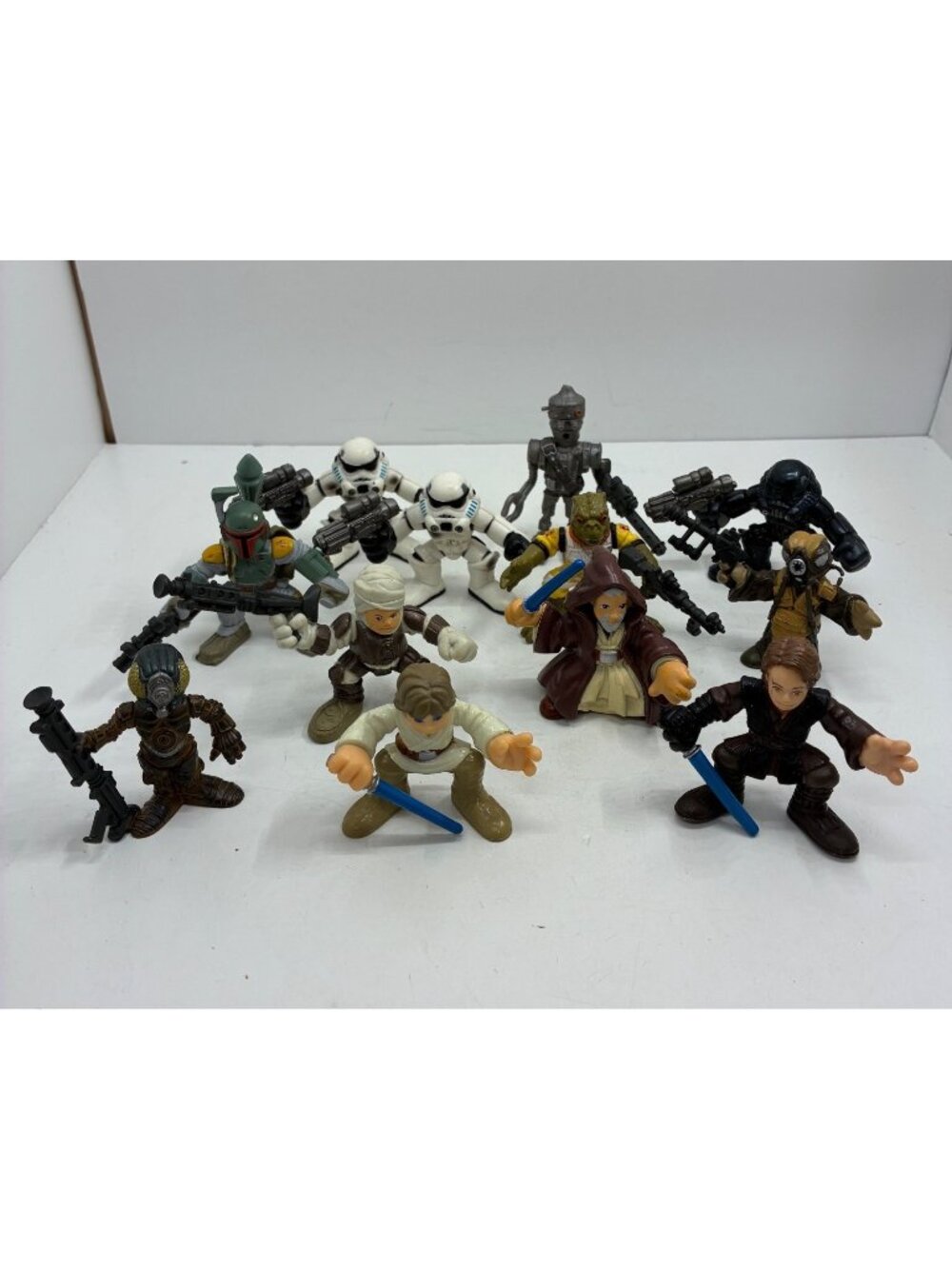 Star Wars Galactic Heroes Figures Lot Of 12 Vintage Collectible Toy Set
